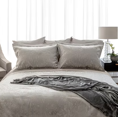 Contessa Sterling Jacquard Duvet Cover