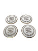 New White Gold Cadillac Knock-off Center Chips Set