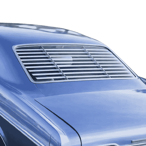 New 1965-68 Impala Rear Window Aluminum Venetian Blinds.
