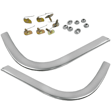 New 1964 Impala SS, Bel Air Outer Cove Moldings Pair.