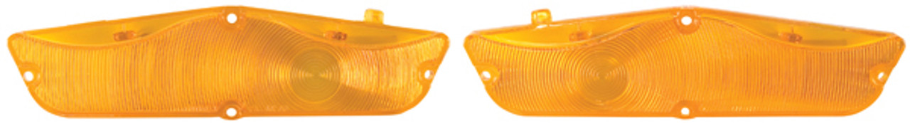 New 1962 Impala, Biscayne Bel Air Amber Parking Lenses Pair.