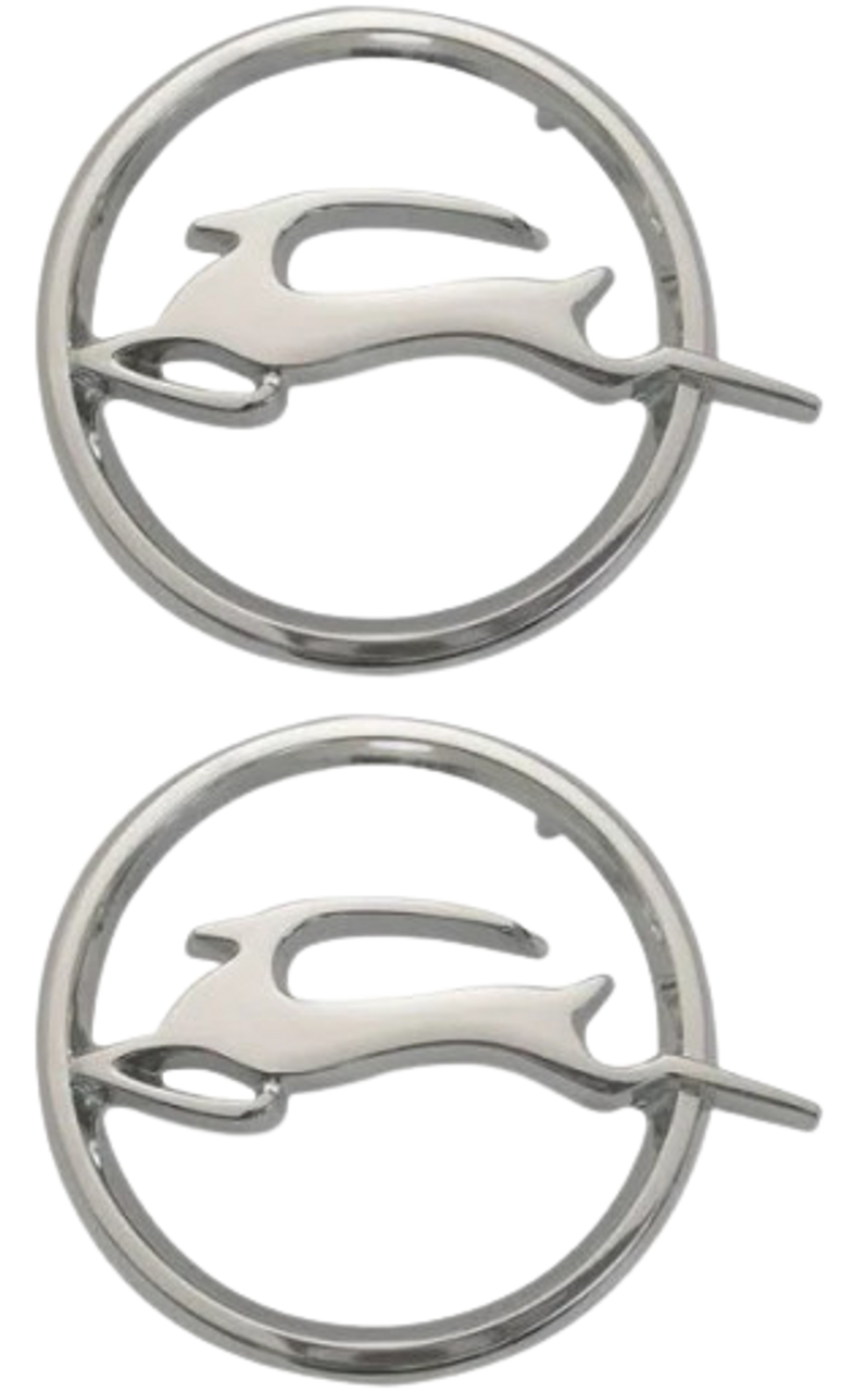 New 1962 Chevrolet Impala Rear QTR Deer Emblems (PR)