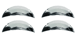 New 1962–1966 Impala 5" Headlight Chrome Trim Half Moon Shield Covers – Set of 4