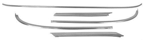 New 1963-64 Impala HT Exterior Windshield Molding 5pc Set.