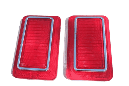 New 1964 Impala Station Wagon Tail Light Lenses Set.