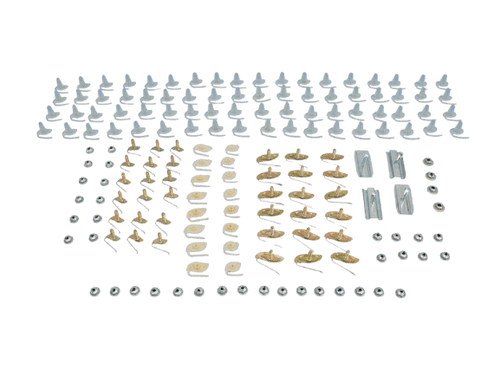 New 1964 Impala 4 Door Side Trim Moldings Clips Set