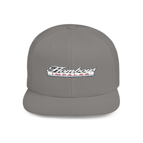 Grey Snapback Hat — Script Logo Cap