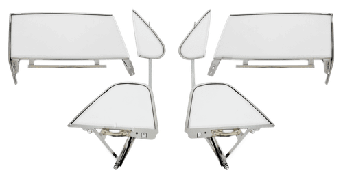 New 1962 Chevrolet Impala 2 Door Hardtop Side Glass Set – 6 Piece Assembled Set