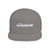 Grey Snapback Hat — Script Logo Cap