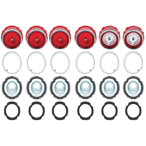 New 1965 Impala Taillight Set – Lenses, Bases, Gaskets & Screws