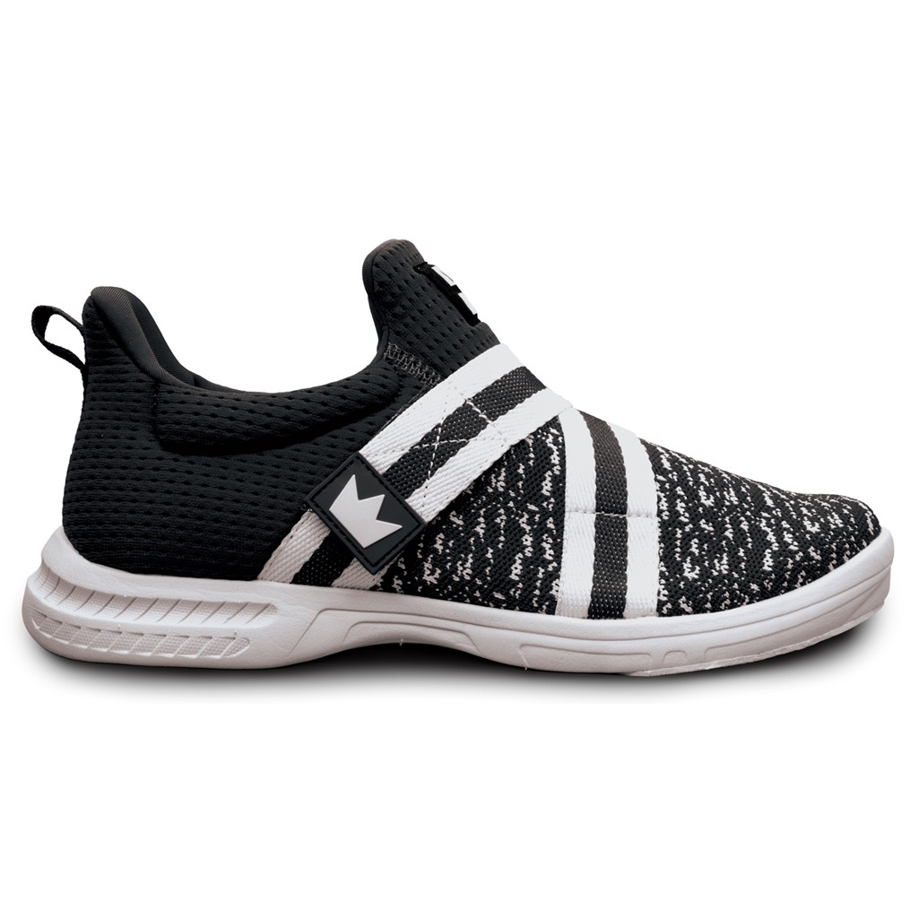 Brunswick Slingshot Black/White Mens Bowling Shoes