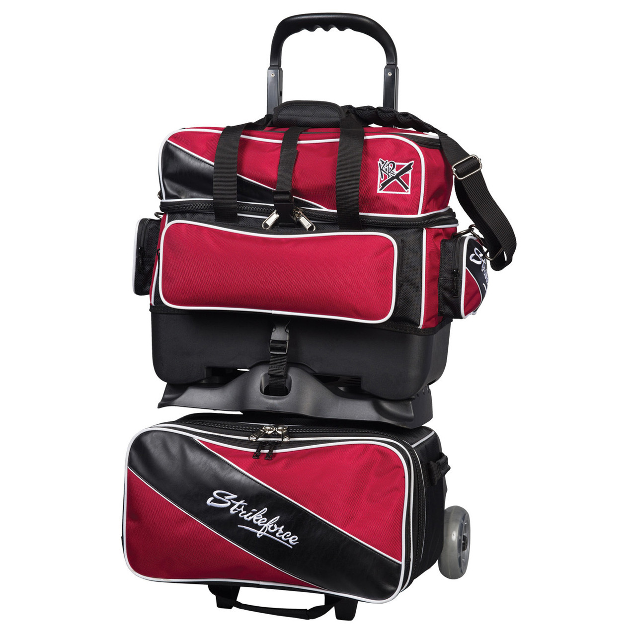 KR Strikeforce Fast Red/Black 4 Ball Roller Bowling Bag