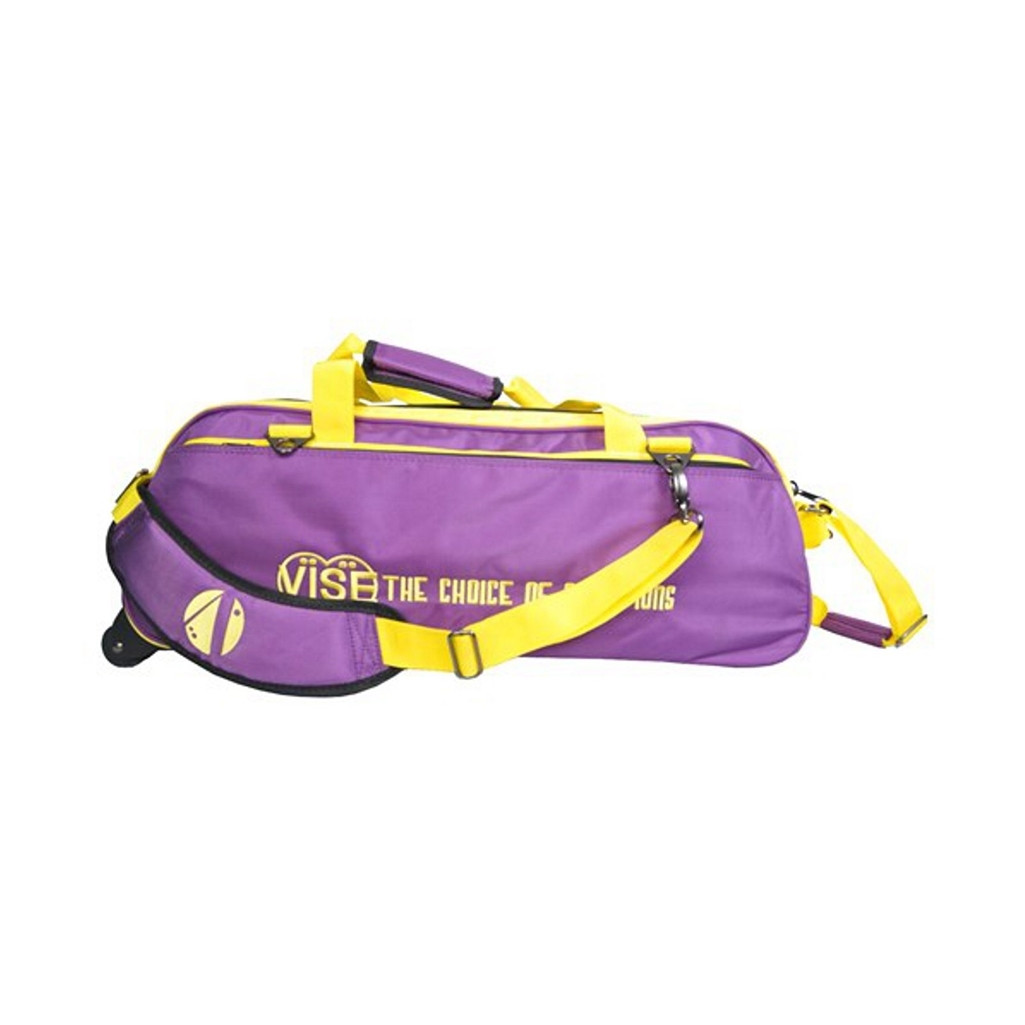 Vise 3 Ball Clear Top Tote Roller Purple/Yellow
