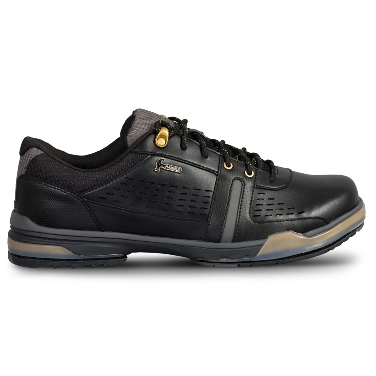 Hammer Boss Black/Gold Wide Width Mens Bowling Shoes