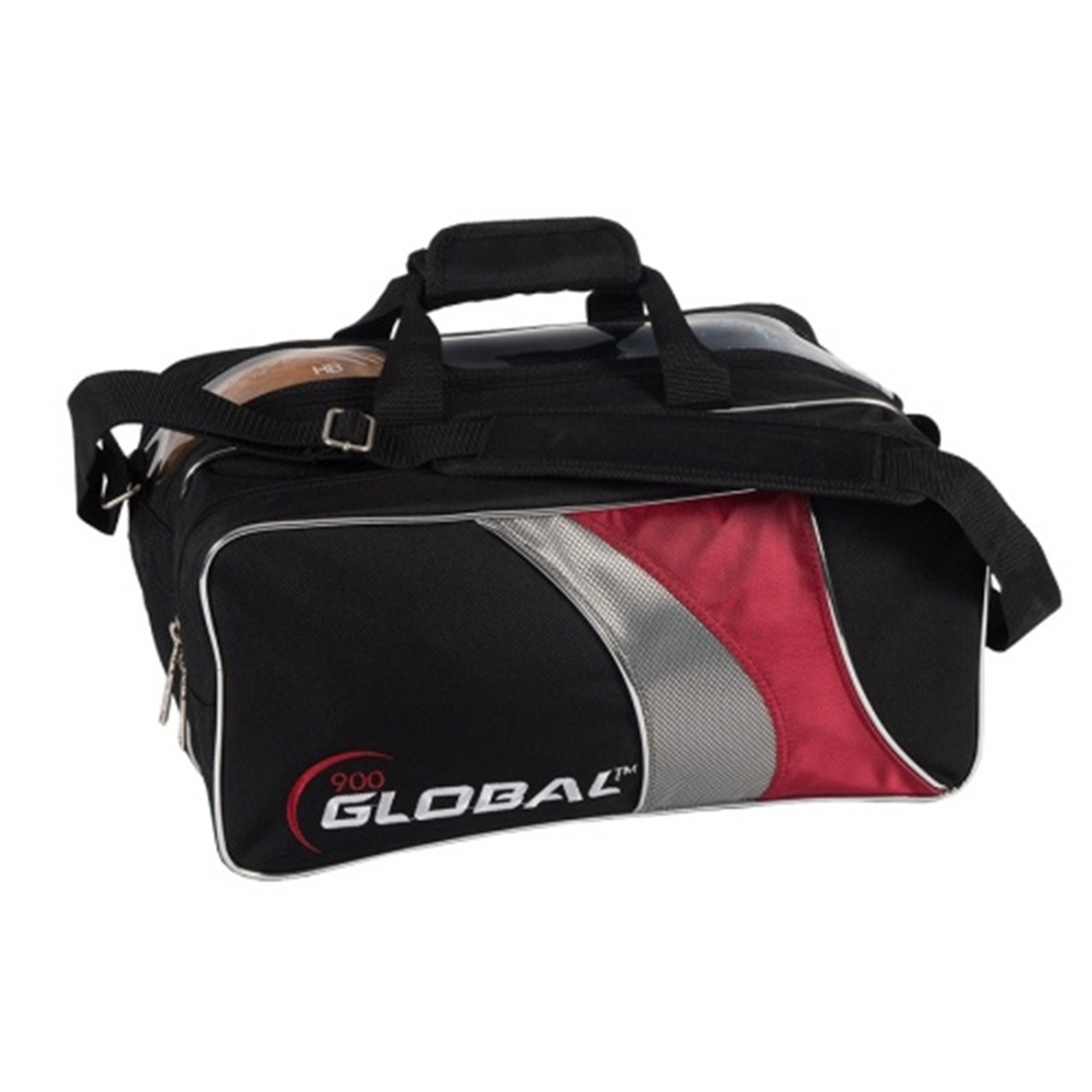 900 Global Deluxe 2 Ball Roller Bowling Bag- Blue/Gold