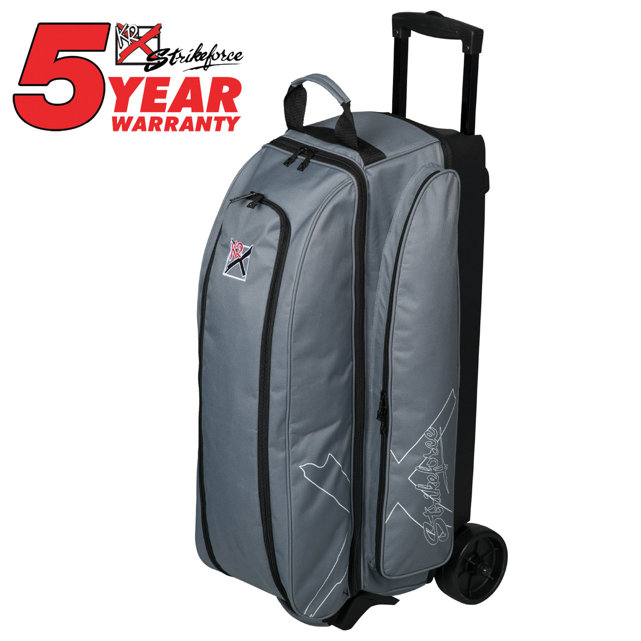 KR Strikeforce Hybrid X Charcoal 3 Ball Roller Bowling Bag