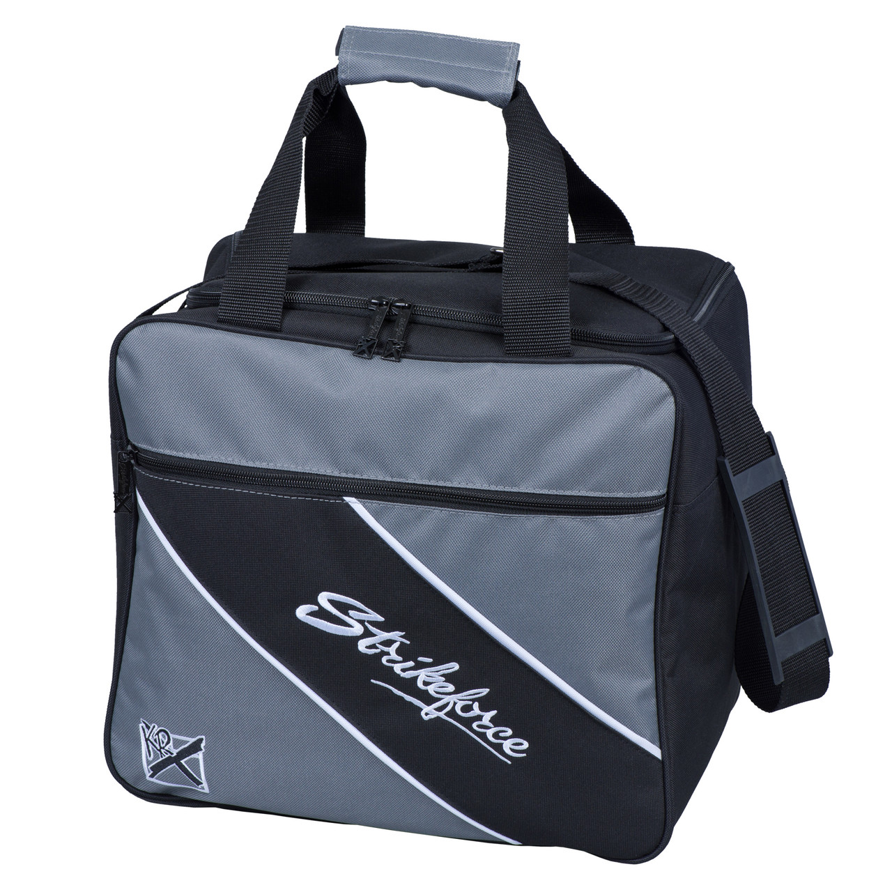 KR Strikeforce Fast Black/Charcoal Single Tote Bowling Bag