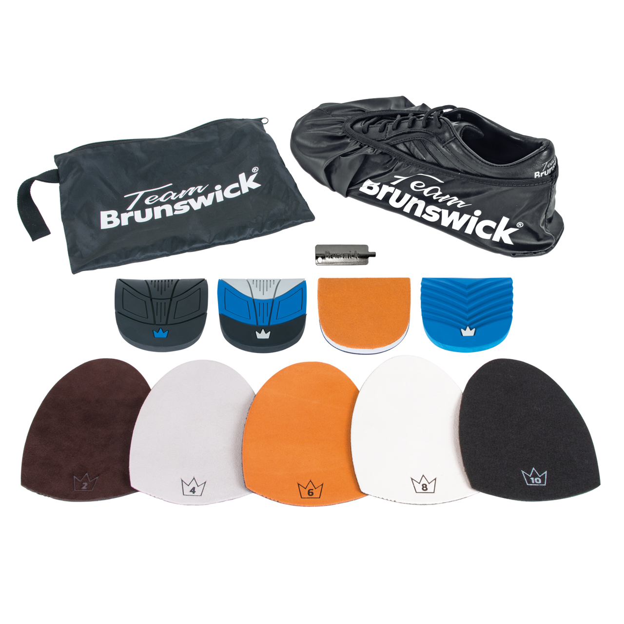 Brunswick Team Brunswick Black Right Handed Wide Width Mens Bowling Shoes