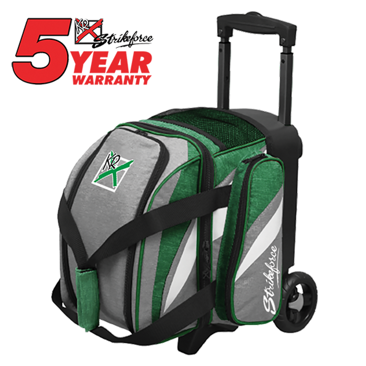 KR Strikeforce Cruiser Grey/Green 1 Ball Roller Bowling Bag
