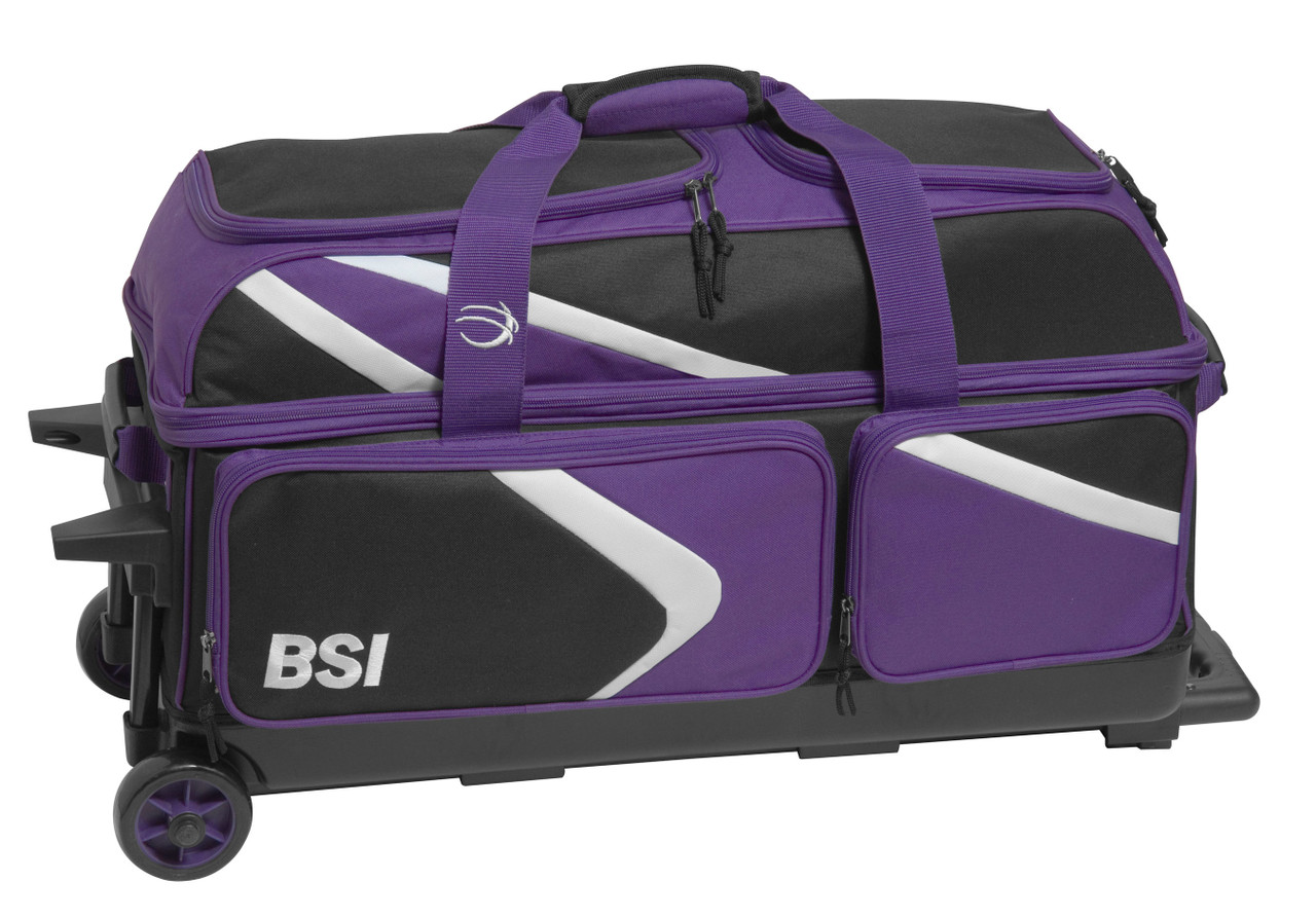 BSI Dash Triple Ball Roller Bowling Bag Purple