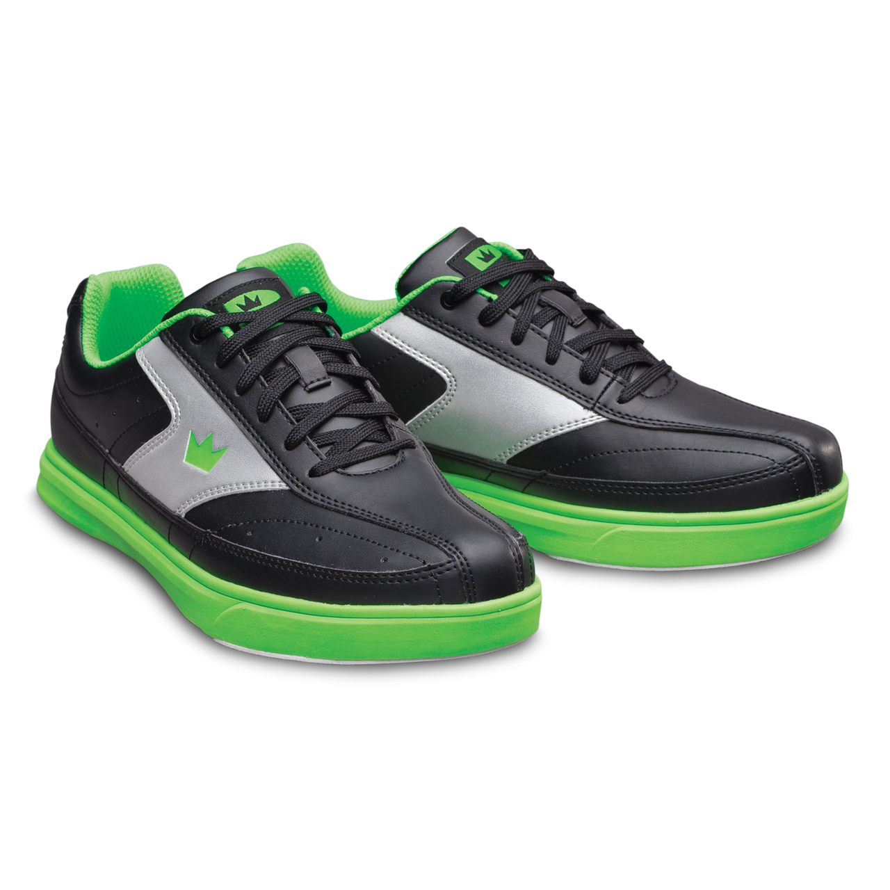 Brunswick Renegade Black/Neon Green Mens Bowling Shoes