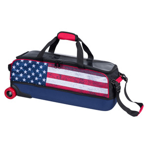 KR Strikeforce Fast American Flag Slim Triple 3 Ball Roller/Tote KR Strikeforce Fast American Flag Slim Triple 3 Ball Roller/Tote