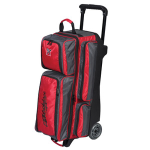 KR Strikeforce Konvoy Triple Roller Bowling Bag Red/Smoke
