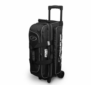 Storm Streamline Black/Silver 3 Ball Roller Bowling Bag Storm Streamline Black/Silver 3 Ball Roller Bowling Bag