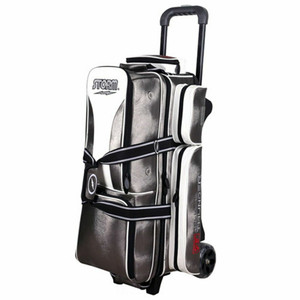 Storm Rolling Thunder Signature Platinum 3 Ball Roller Bowling Bag Storm Rolling Thunder Signature Platinum 3 Ball Roller Bowling Bag