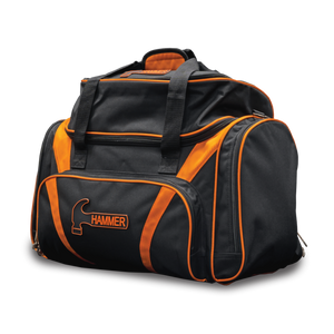 Hammer Premium Deluxe 2 Ball Tote Black/Orange Bowling Bag
