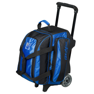 KR Strikeforce Konvoy Black/Blue 2 Ball Roller Bowling Bag KR Strikeforce Konvoy Black/Blue 2 Ball Roller Bowling Bag