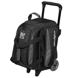 KR Strikeforce Konvoy Black/Smoke 2 Ball Roller Bowling Bag KR Strikeforce Konvoy Black/Smoke 2 Ball Roller Bowling Bag