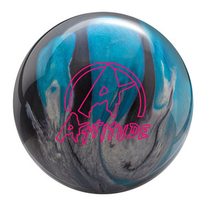 Brunswick Attitude Aqua/Silver/Black Bowling Ball Brunswick Attitude Aqua/Silver/Black Bowling Ball