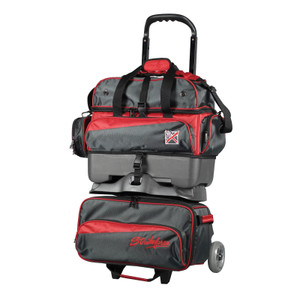 KR Strikeforce Konvoy Red/Smoke 4 Ball Roller Bowling Bag KR Strikeforce Konvoy Red/Smoke 4 Ball Roller Bowling Bag