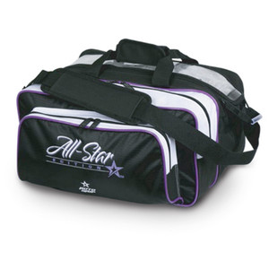Roto Grip All Star Carry All 2 Ball Tote Black/Purple Bowling Bag Roto Grip All Star Carry All 2 Ball Tote Black/Purple Bowling Bag