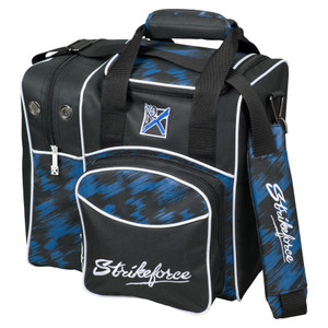 KR Strikeforce Flexx Single Tote 1 Ball Bowling Bag Blue Scratch