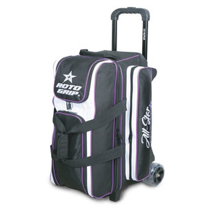 Roto Grip All Star Black/Purple 3 Ball Roller Bowling Bag Roto Grip All Star Black/Purple 3 Ball Roller Bowling Bag