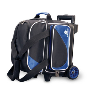 Ebonite Transport 1 Ball Roller Bowling Bag Black/Blue Ebonite Transport 1 Ball Roller Bowling Bag Black/Blue