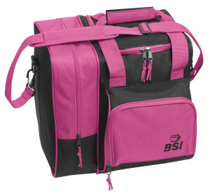 BSI Deluxe Single Tote Bowling Bag Black/Pink