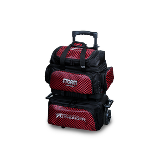 Storm Rolling Thunder Black/Checkered Red 4 Ball Roller Bowling Bag Storm Rolling Thunder Black/Checkered Red 4 Ball Roller Bowling Bag