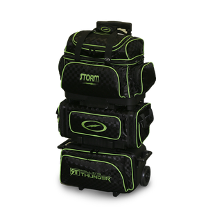 Storm Rolling Thunder Checkered Black/Lime 6 Ball Roller Bowling Bag Storm Rolling Thunder Checkered Black/Lime 6 Ball Roller Bowling Bag
