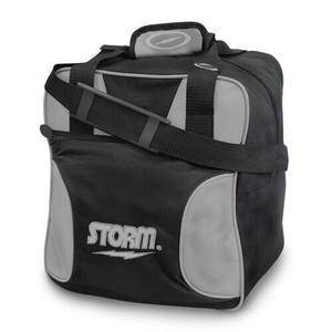 Storm Solo Tote Black/Silver 1 Ball Bowling Bag Storm Solo Tote Black/Silver 1 Ball Bowling Bag