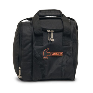 Hammer Tough Black 1 Ball Single Tote Bowling Bag Hammer Tough Black 1 Ball Single Tote Bowling Bag