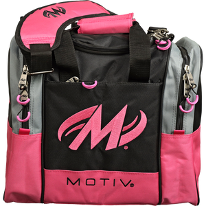 Motiv Shock 1 Ball Tote Bowling Bag Neon Pink Motiv Shock 1 Ball Tote Bowling Bag Neon Pink