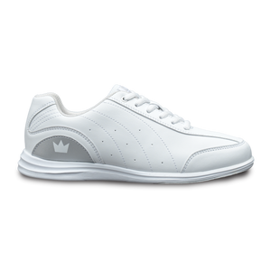 Brunswick Mystic White/Silver Youth Girls Bowling Shoes