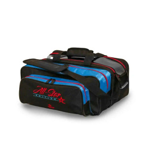 Roto Grip All Star Carry All Competitor 2 Ball Tote Black/Red/Blue Bowling Bag Roto Grip All Star Carry All Competitor 2 Ball Tote Black/Red/Blue Bowling Bag