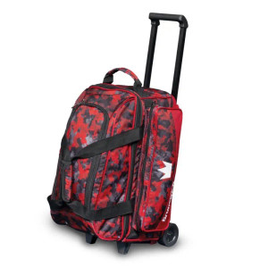 Brunswick Zone Chaos Red 2 Ball Roller Bowling Bag Brunswick Zone Chaos Red 2 Ball Roller Bowling Bag