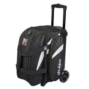 KR Strikeforce Cruiser Smooth Double Roller Bowling Bag Black/White