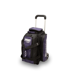 Storm Rolling Thunder 2 Ball Abstract Purple/Black 2 Ball Roller Bowling Bag Storm Rolling Thunder 2 Ball Abstract Purple/Black 2 Ball Roller Bowling Bag