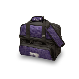Storm 2 Ball Tote Deluxe Abstract Purple/Black Bowling Bag Storm 2 Ball Tote Deluxe Abstract Purple/Black Bowling Bag